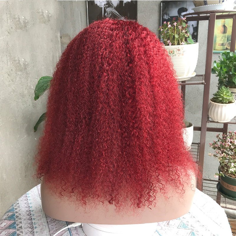 Frontal Lace Wig Human Hair Kinky Curly Hair - Boss Boutique Hair and Accessories