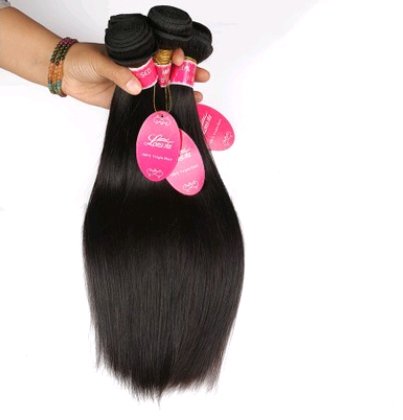 Real human hair straight wave human hair hair curtain natural color wig hair extension - Boss Boutique Hair and Accessories
