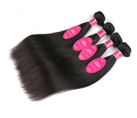 Real human hair straight wave human hair hair curtain natural color wig hair extension - Boss Boutique Hair and Accessories