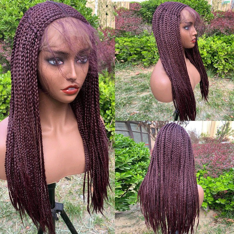 13x6 Braided Wigs Synthetic Lace Front Wig Blac - Boss Boutique Hair and Accessories