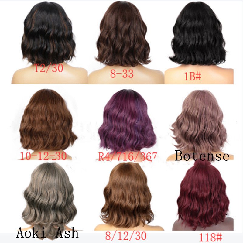 European And American Wigs Black Ladies Short Curly Hair Wig Set - Boss Boutique Hair and Accessories