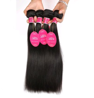 Real human hair straight wave human hair hair curtain natural color wig hair extension - Boss Boutique Hair and Accessories