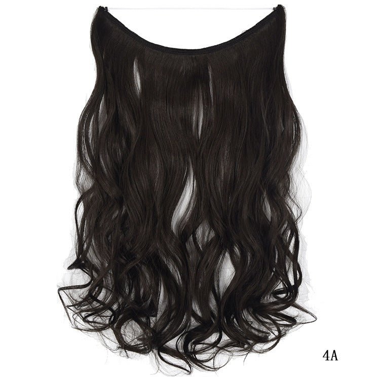 22 inches Invisible Wire No Clips in Hair Extensions Secret Fish Line Hairpieces Silky Straight Synthetic - Boss Boutique Hair and Accessories