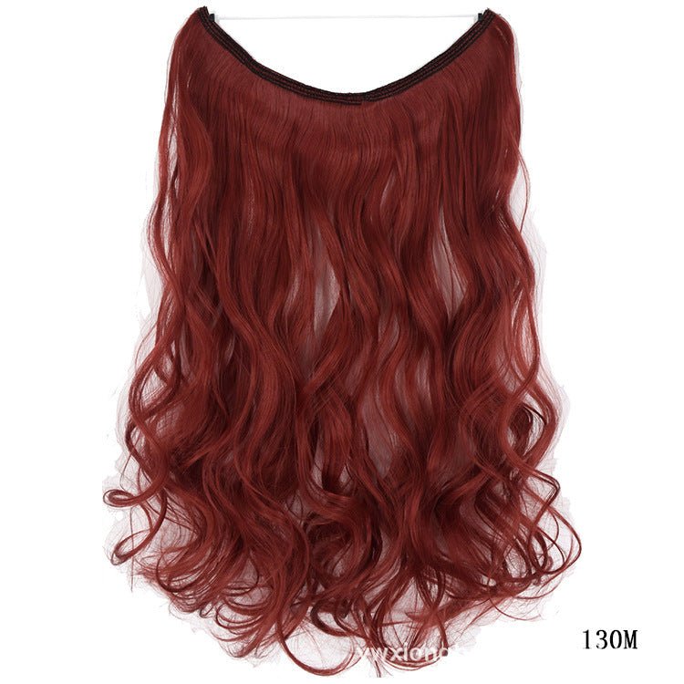 22 inches Invisible Wire No Clips in Hair Extensions Secret Fish Line Hairpieces Silky Straight Synthetic - Boss Boutique Hair and Accessories