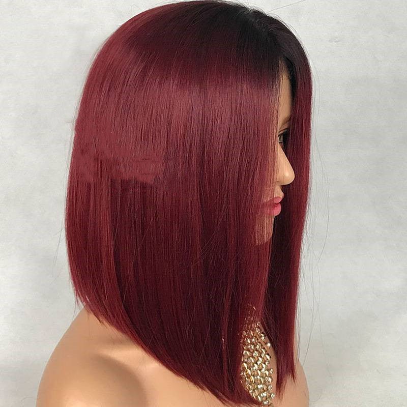 Water Wave Peruvian Human Hair Glueless Lace Front Wigs Cap - Boss Boutique Hair and Accessories