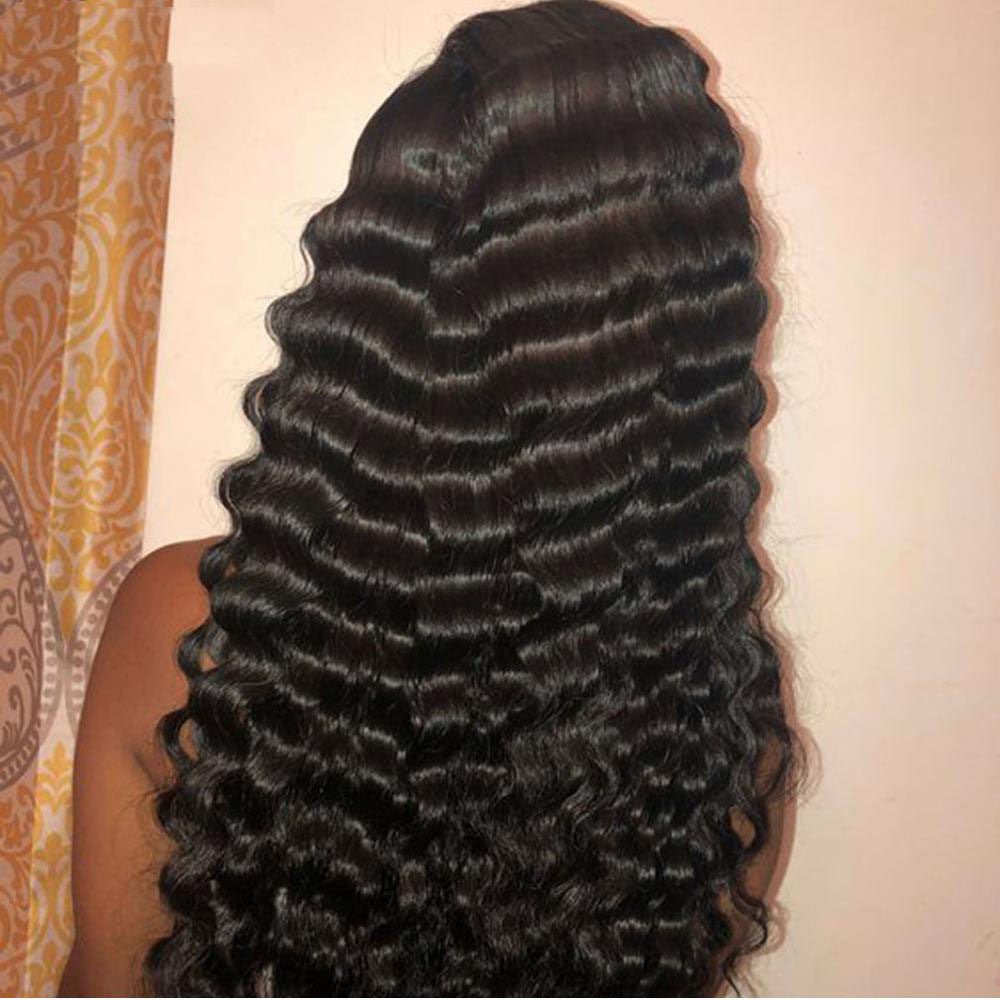 Human Hair 28 30 Deep Wave Lace Frontal Wigs 13 4 Front Wigs - Boss Boutique Hair and Accessories