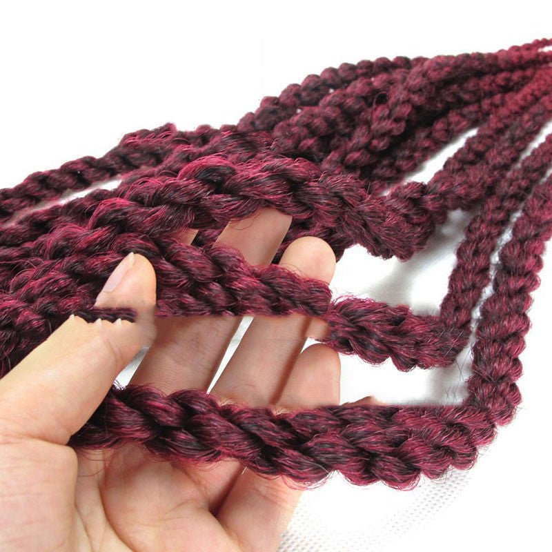 Crochet Braid Hair Synthetic Black Brown Senegalese Twist Crochet Twist Braids For Women - Boss Boutique Hair and Accessories