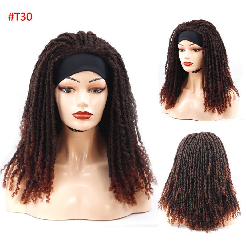 Ribbon Long Curly Crochet Hair Wig Head Cover - Boss Boutique Hair and Accessories
