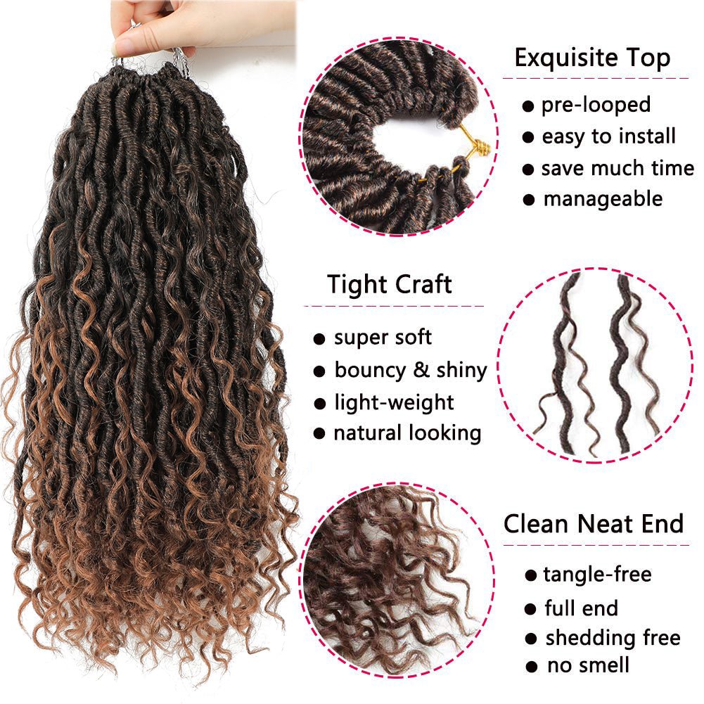 Feizifeizi Concubine, Chemical Fiber Crochet Hair, Dirty Braids - Boss Boutique Hair and Accessories