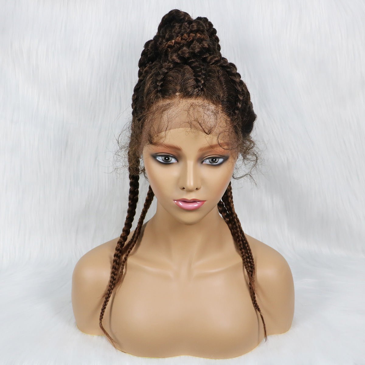 Braided Lace Front Synthetic Wig Braids African Braiding Hair - Boss Boutique Hair and Accessories