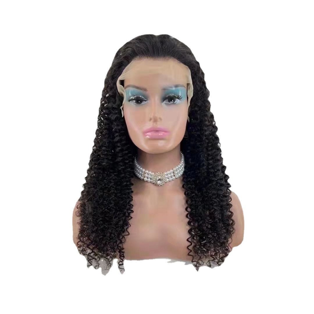 Jerry Curly 13x4 Lace Front Human Hair Wigs150 - Boss Boutique Hair and Accessories