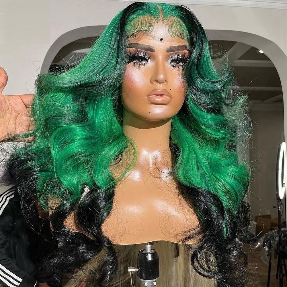 Gradient Orange Yellow Blue And Green Real Hair Headgear - Boss Boutique Hair and Accessories