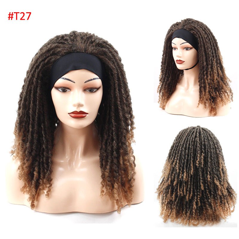 Ribbon Long Curly Crochet Hair Wig Head Cover - Boss Boutique Hair and Accessories