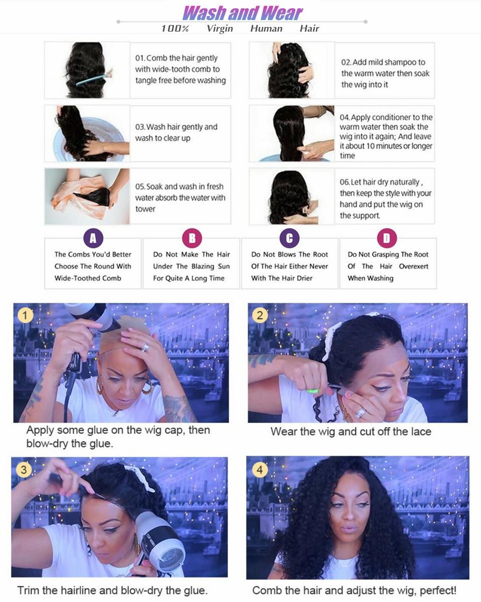 Body Wave Human Hair Lace Front Wigs - Boss Boutique Hair and Accessories