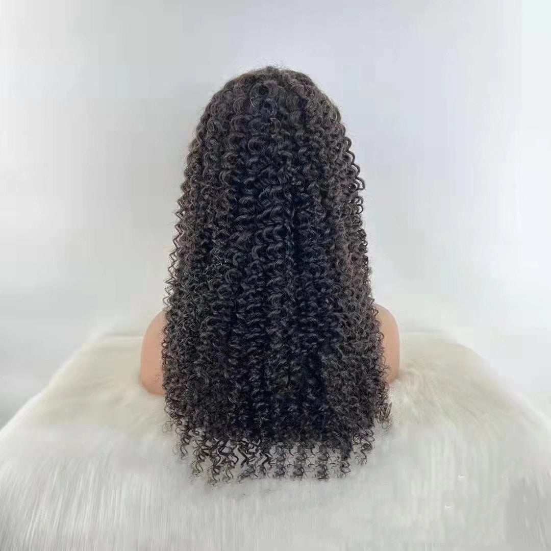Jerry Curly 13x4 Lace Front Human Hair Wigs150 - Boss Boutique Hair and Accessories