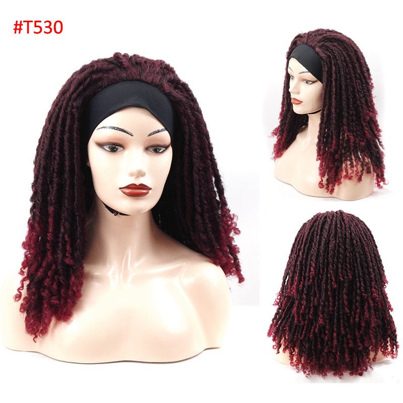 Ribbon Long Curly Crochet Hair Wig Head Cover - Boss Boutique Hair and Accessories