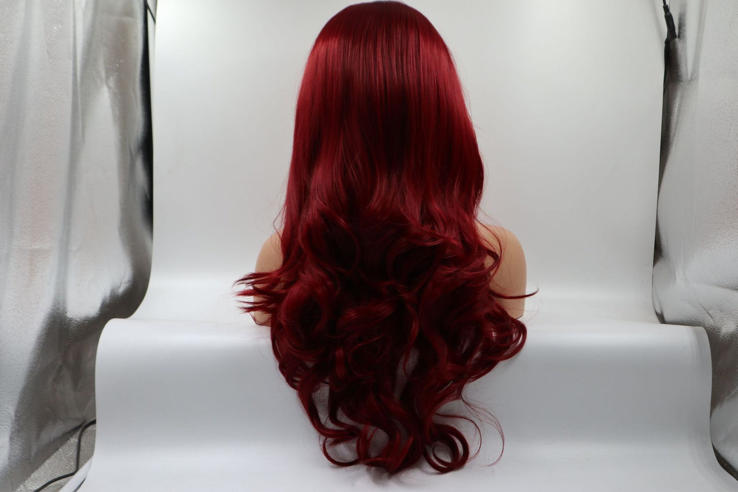 Burgundy front lace chemical fiber wig - Boss Boutique Hair and Accessories