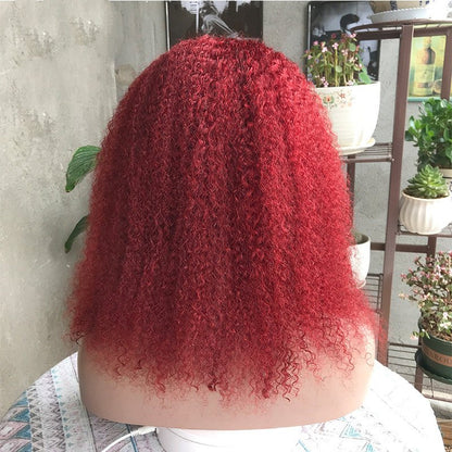 Frontal Lace Wig Human Hair Kinky Curly Hair - Boss Boutique Hair and Accessories