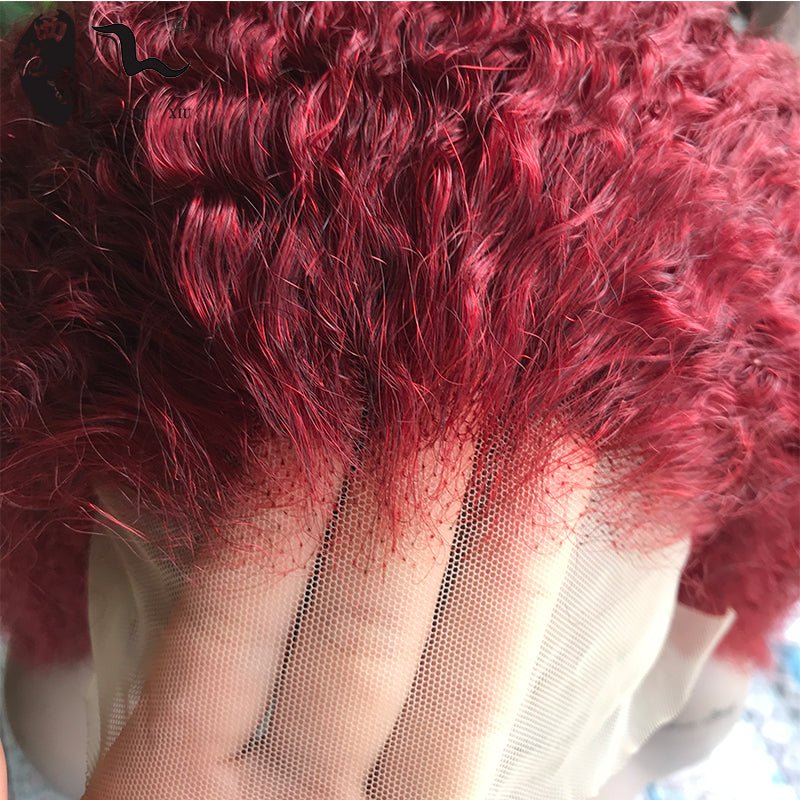 Frontal Lace Wig Human Hair Kinky Curly Hair - Boss Boutique Hair and Accessories