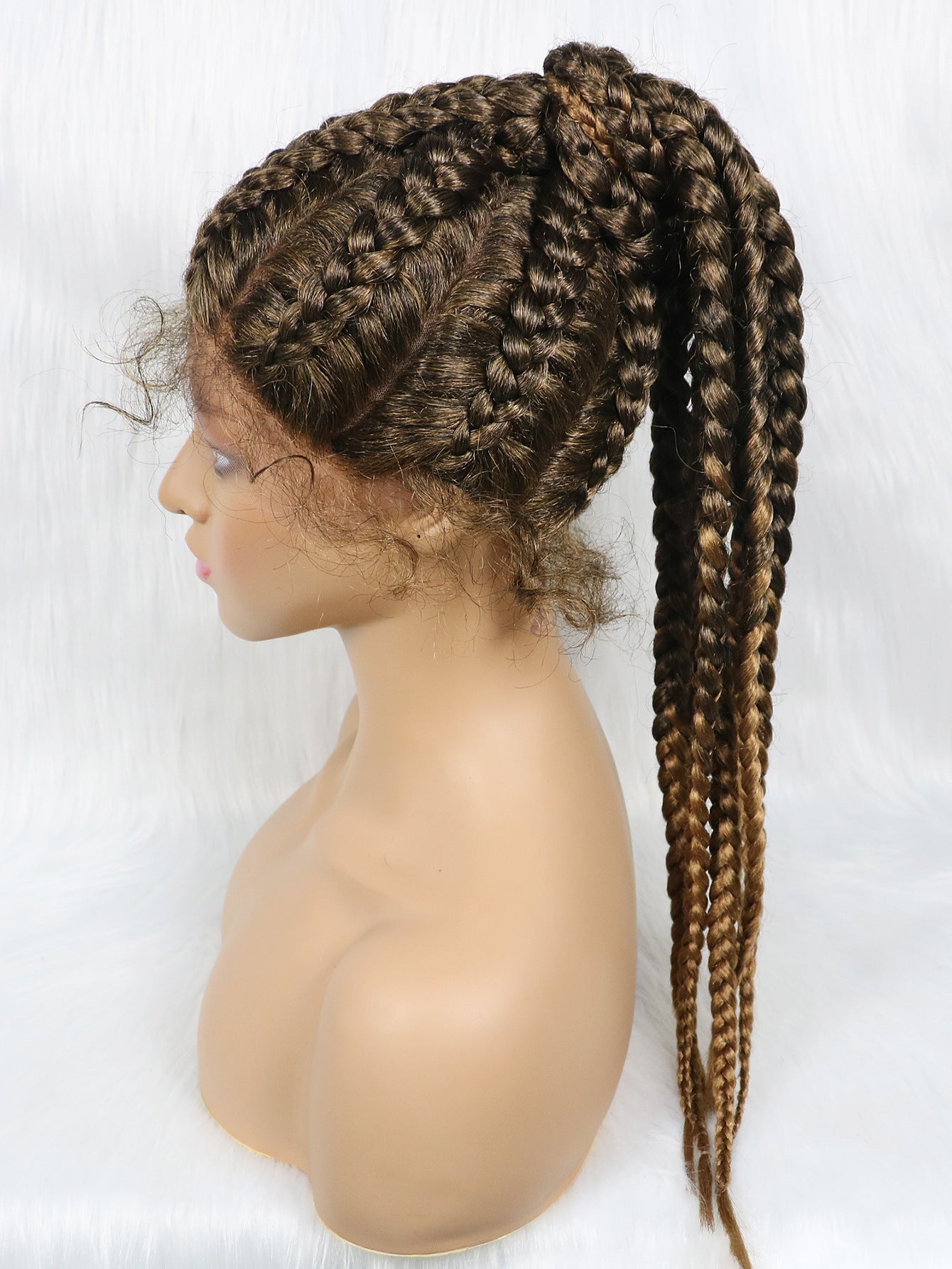 Braided Lace Front Synthetic Wig Braids African Braiding Hair - Boss Boutique Hair and Accessories
