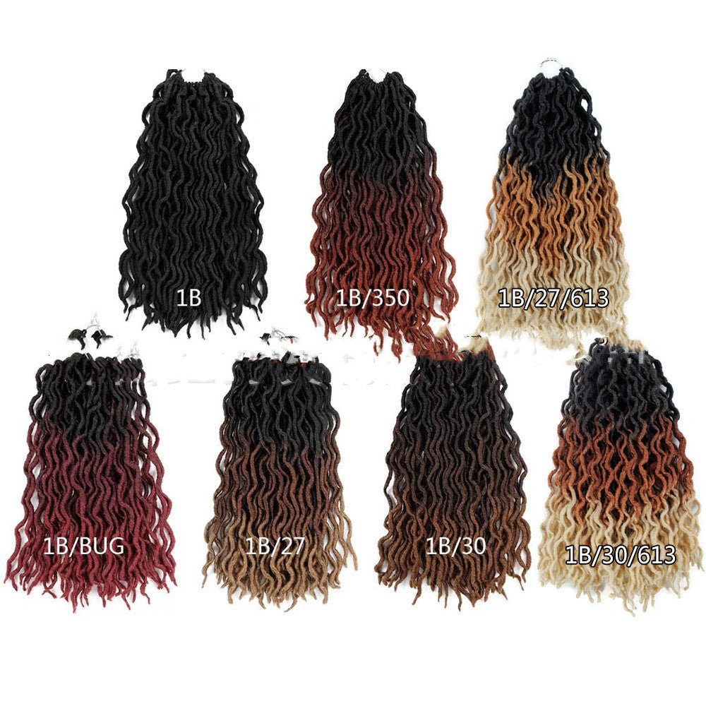 Ombre Curly Crochet Hair Synthetic Braiding Hair Extensions - Boss Boutique Hair and Accessories