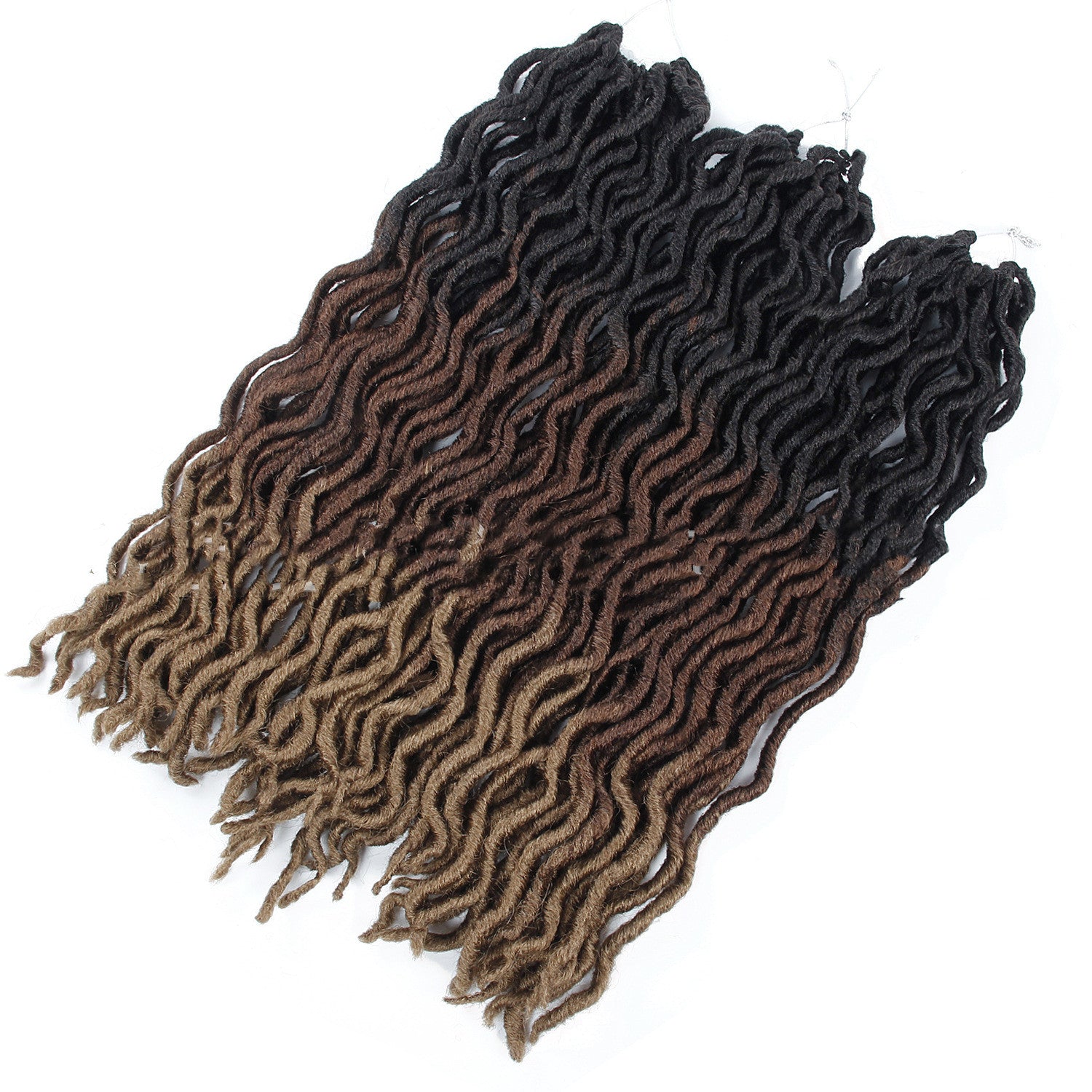 Ombre Curly Crochet Hair Synthetic Braiding Hair Extensions - Boss Boutique Hair and Accessories