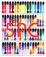 Colorful Synthetic hair Braids Ombre Braiding Hair Extensions 24Inch 100g - Boss Boutique Hair and Accessories