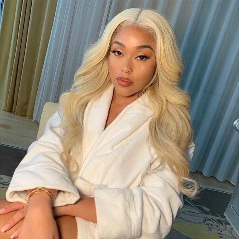 Blonde Lace Front Wig Transparent Lace Frontal Wig Pre Plucked Brazilian Body Wave Human Hair Wigs - Boss Boutique Hair and Accessories