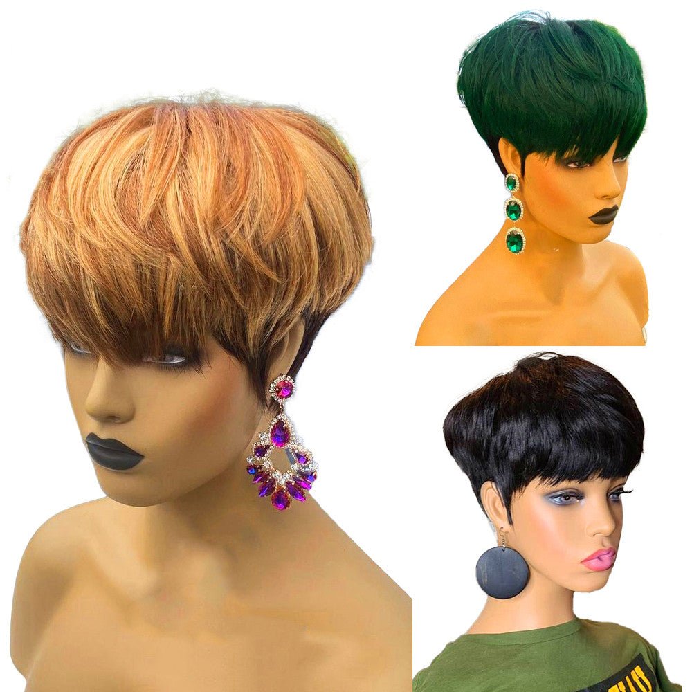 Wigs Female European And American Wig Short Hair Wig Short Straight Hair Bob Hair Wig - Boss Boutique Hair and Accessories