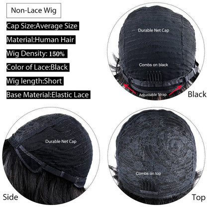 Wigs Female European And American Wig Short Hair Wig Short Straight Hair Bob Hair Wig - Boss Boutique Hair and Accessories