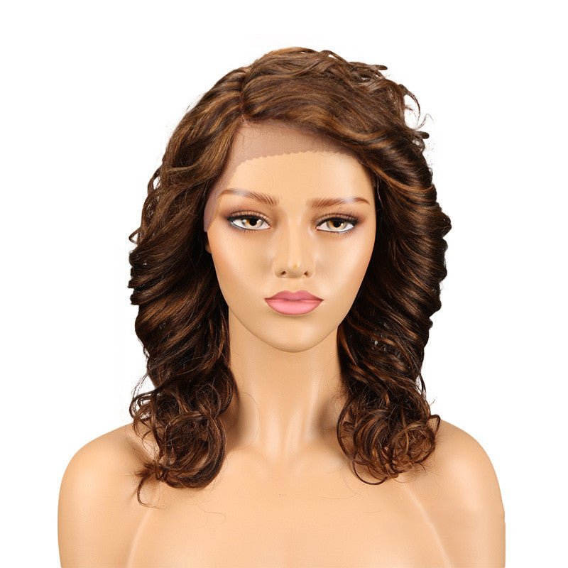 Real Hair Headgear Women Hair Stitch Lace Wig Long Curly Hair - Boss Boutique Hair and Accessories