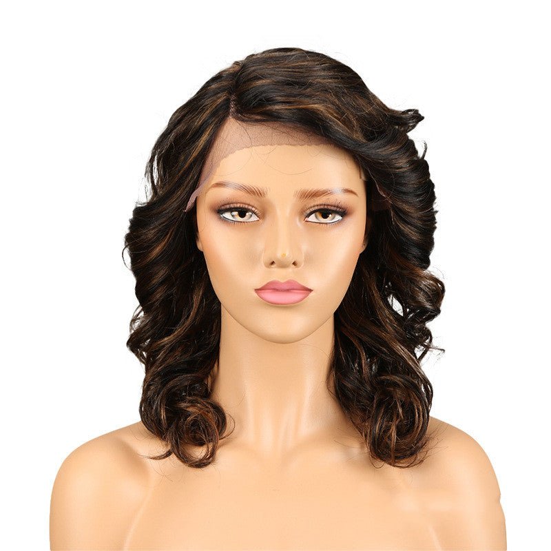 Real Hair Headgear Women Hair Stitch Lace Wig Long Curly Hair - Boss Boutique Hair and Accessories