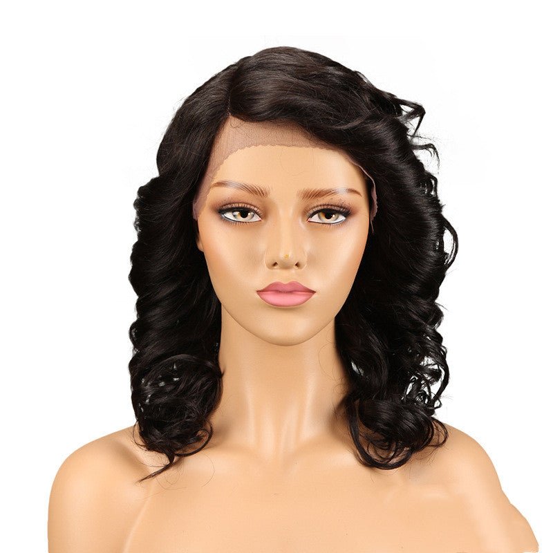 Real Hair Headgear Women Hair Stitch Lace Wig Long Curly Hair - Boss Boutique Hair and Accessories
