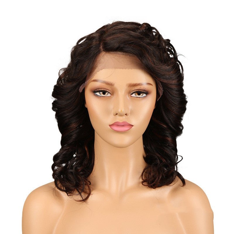 Real Hair Headgear Women Hair Stitch Lace Wig Long Curly Hair - Boss Boutique Hair and Accessories