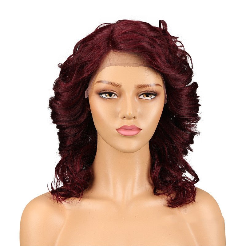 Real Hair Headgear Women Hair Stitch Lace Wig Long Curly Hair - Boss Boutique Hair and Accessories