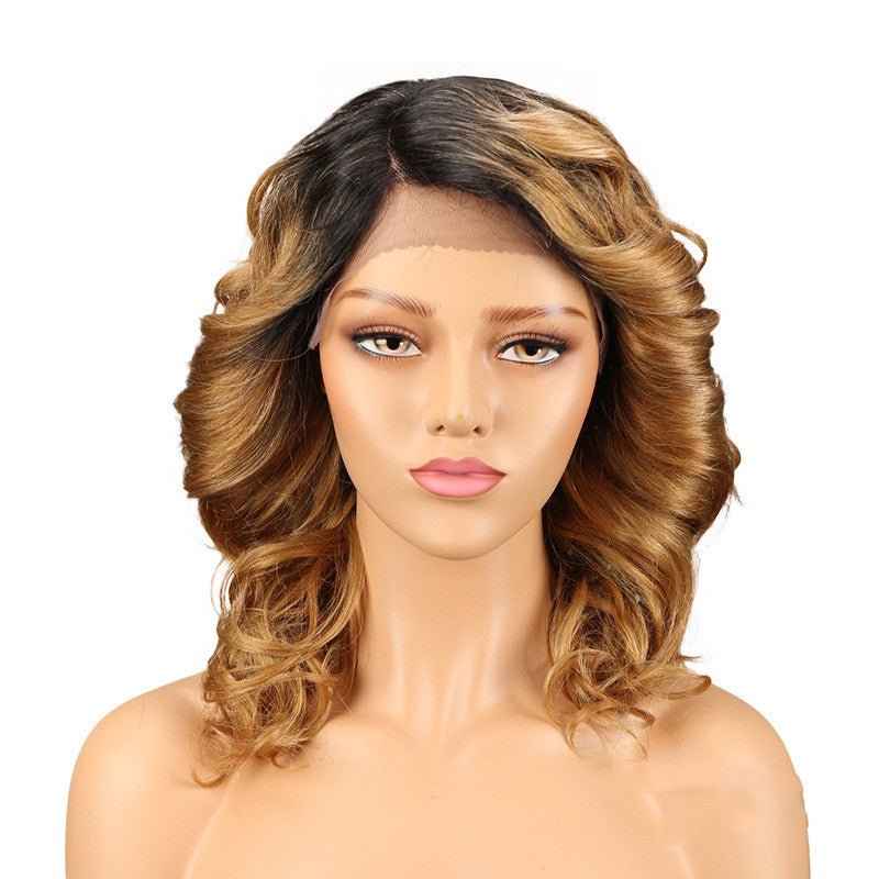 Real Hair Headgear Women Hair Stitch Lace Wig Long Curly Hair - Boss Boutique Hair and Accessories