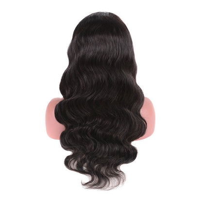 Natural Color Full Human Hair Wig Headgear 13x4 Front Lace - Boss Boutique Hair and Accessories