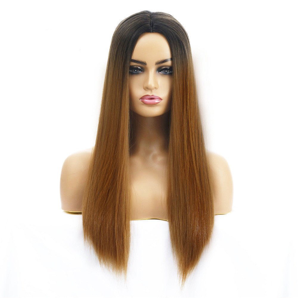 Women's Chemical Fiber Hair Wigs For Long Straight Dyed Hair - Boss Boutique Hair and Accessories