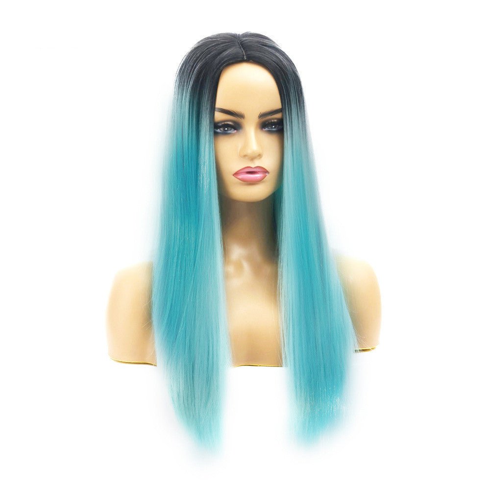 Women's Chemical Fiber Hair Wigs For Long Straight Dyed Hair - Boss Boutique Hair and Accessories