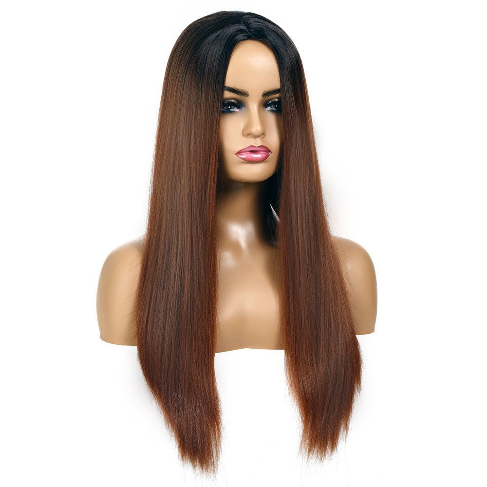 Women's Chemical Fiber Hair Wigs For Long Straight Dyed Hair - Boss Boutique Hair and Accessories