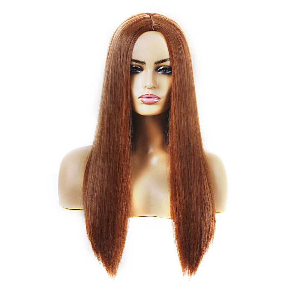 Women's Chemical Fiber Hair Wigs For Long Straight Dyed Hair - Boss Boutique Hair and Accessories