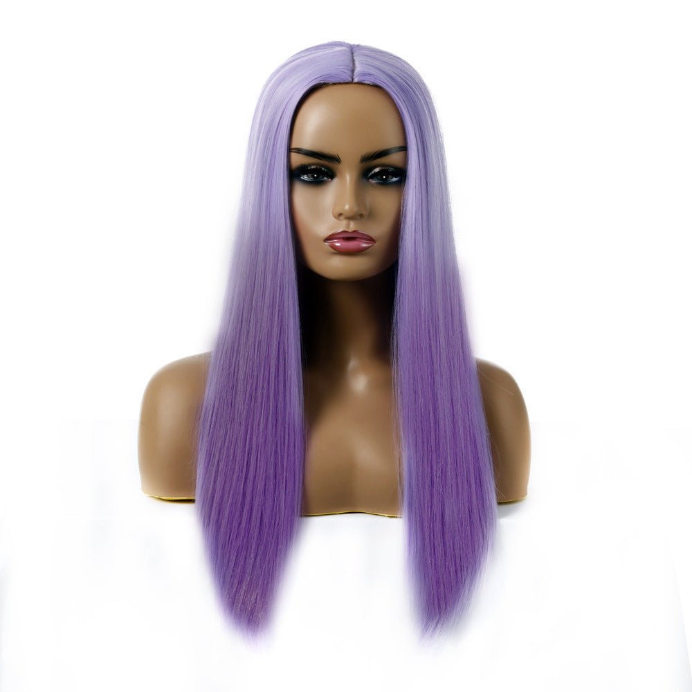 Women's Chemical Fiber Hair Wigs For Long Straight Dyed Hair - Boss Boutique Hair and Accessories