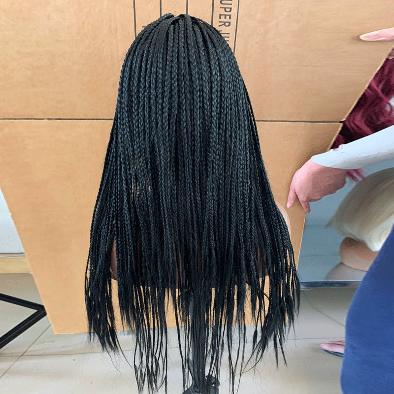 Europe Women Front Lace Wigs Africa Girl Braided Wig - Boss Boutique Hair and Accessories