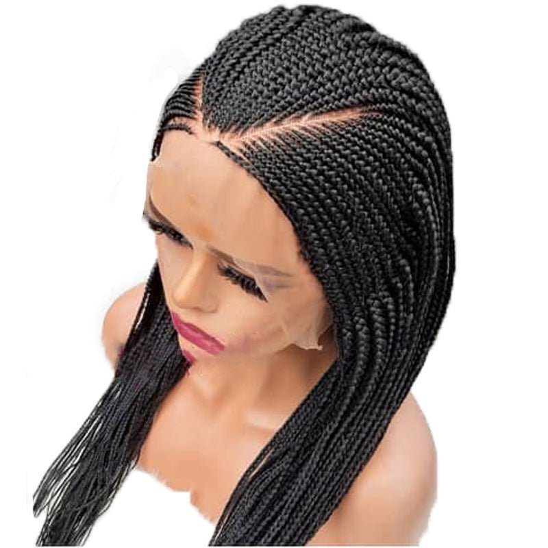13x6 Braided Wigs Synthetic Lace Front Wig Blac - Boss Boutique Hair and Accessories