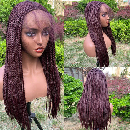 13x6 Braided Wigs Synthetic Lace Front Wig Blac - Boss Boutique Hair and Accessories