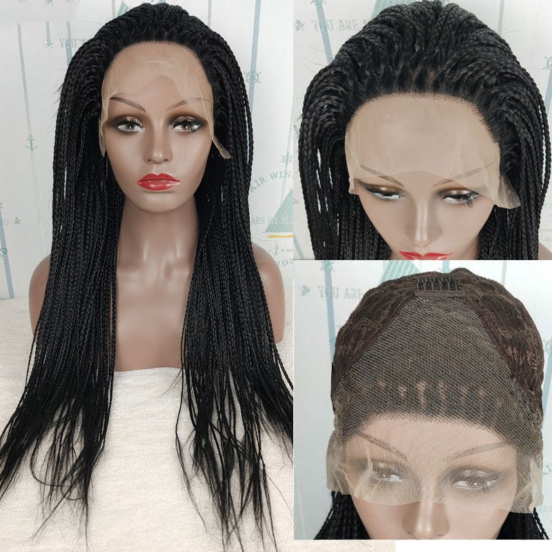 13x6 Braided Wigs Synthetic Lace Front Wig Blac - Boss Boutique Hair and Accessories