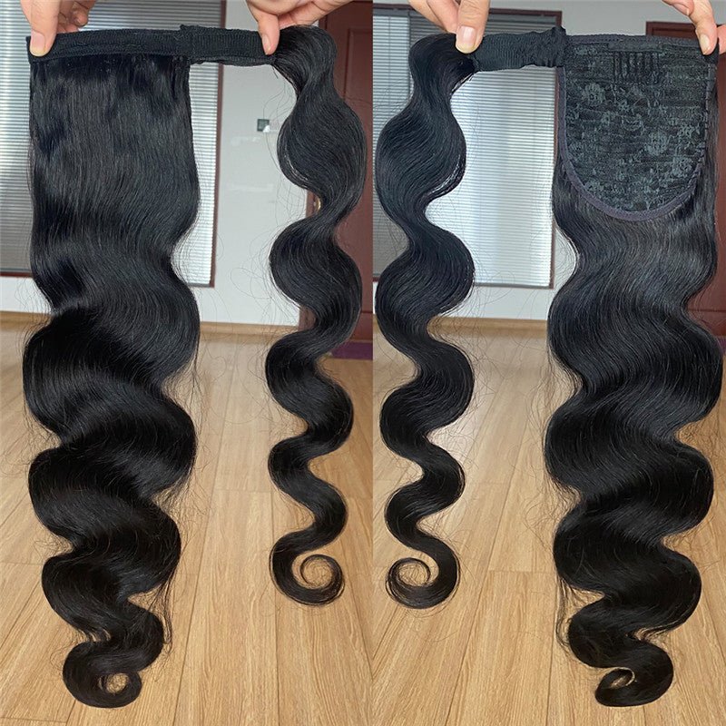 Wig Jurchen Human Hair Ponytail Bandage Bundled Ponytail - Boss Boutique Hair and Accessories