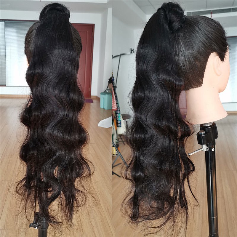Wig Jurchen Human Hair Ponytail Bandage Bundled Ponytail - Boss Boutique Hair and Accessories