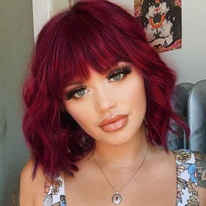European And American Wigs Black Ladies Short Curly Hair Wig Set - Boss Boutique Hair and Accessories