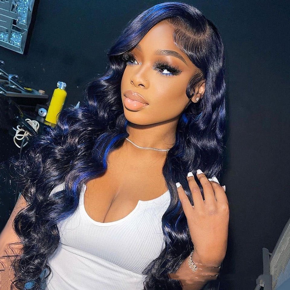 Highlight Body Wave Human Hair Lace Front Wig - Boss Boutique Hair and Accessories